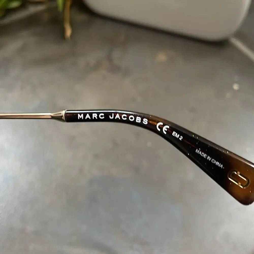 Marc Jacobs‎ Gold Metal Gradient Pilot 61mm Sunglasses